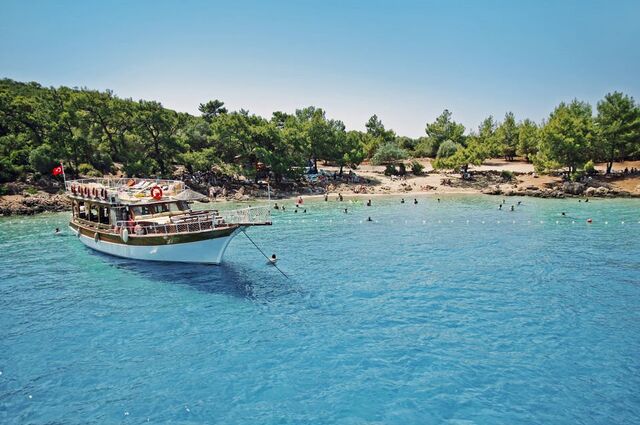 Akyaka'dan tekne turu .. Sedir Adası ve Kleopatra Plajı
